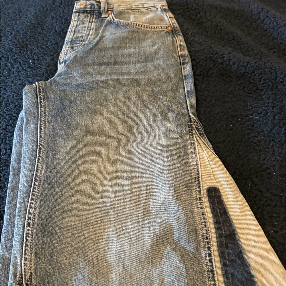 We The Free  Wide Leg ripple cropped Jeans. New with plastic tag. - Picture 4 of 7